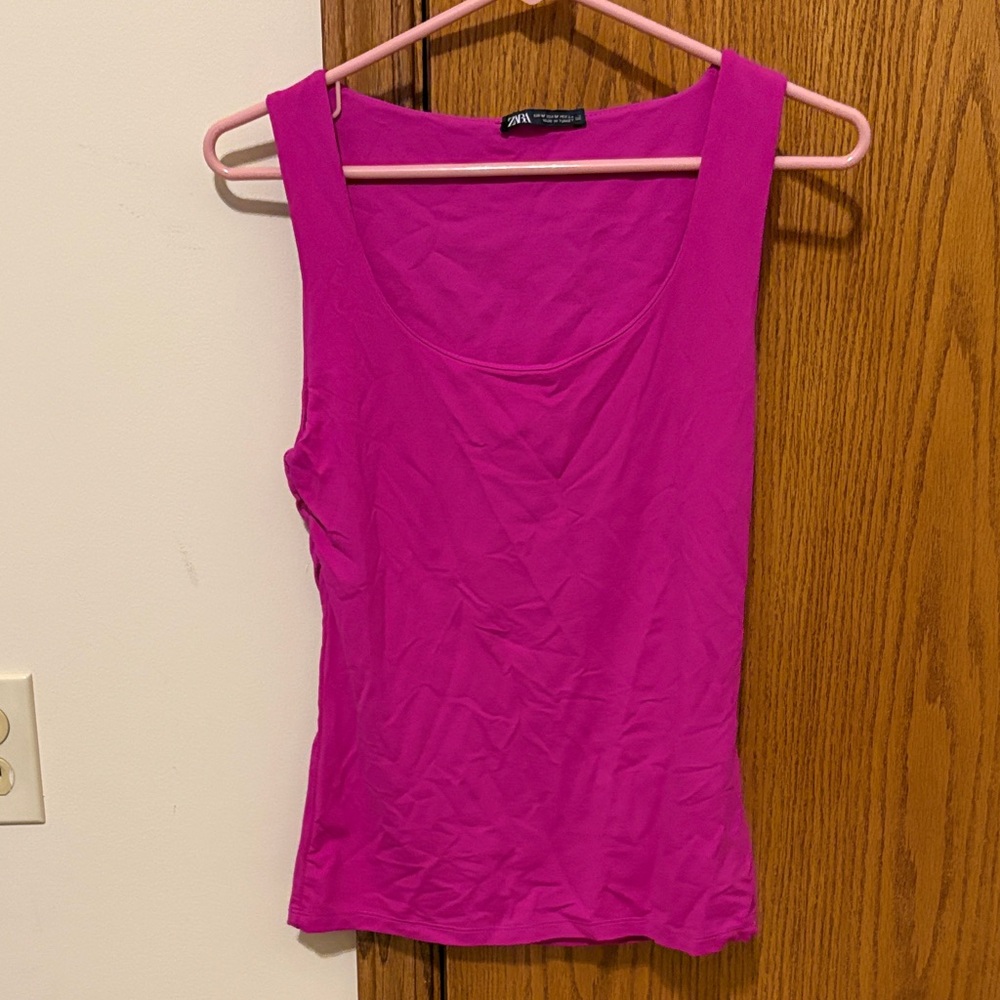 Zara Bright Pink Tank Top